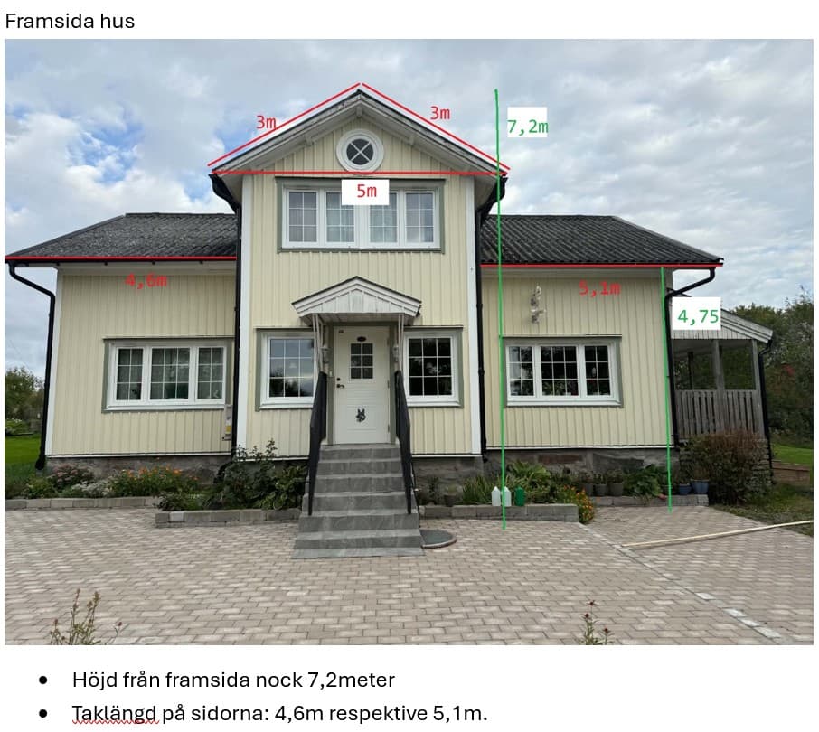 Kundens foto 1 – tak i Grästorp